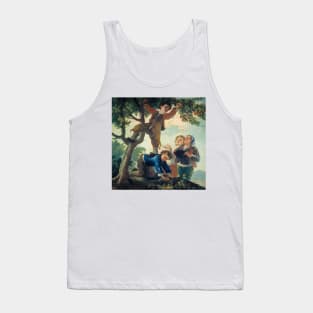 Boys Catching Fruit by Francisco Goya Tank Top